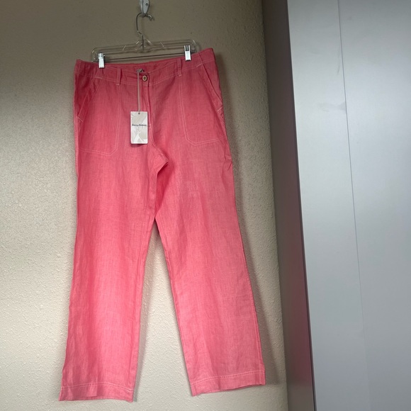 Tommy Bahama Coral Linen Shorts - Picture 3 of 7